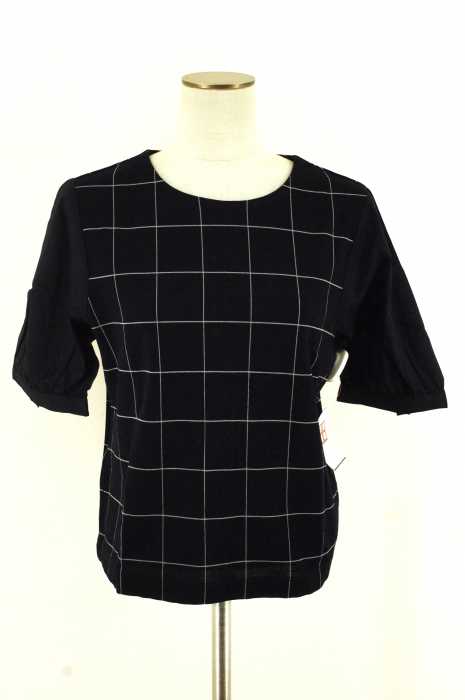 MACKINTOSH PHILOSOPHY (マッキントッシュフィロソフィー) ウインドーペンジャージー半袖プルオーバー レディース トップス