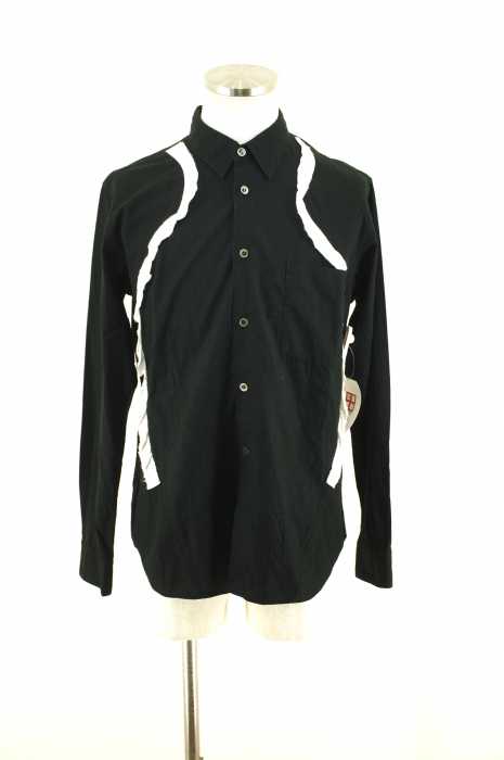 BLACK COMME des GARCONS (ブラックコムデギャルソン) AD2010 フリルデザインシャツ メンズ トップス