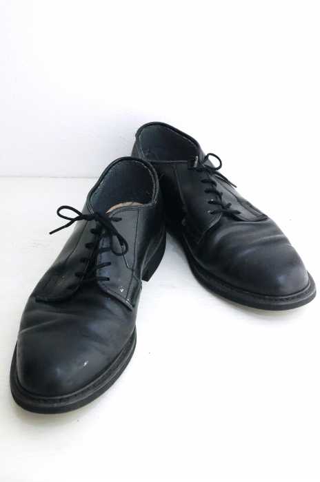 UDS19ベイツBATESアメリカ古着サービスシューズ70’Sビンテージ復刻NAVYプレミアム コレクション革靴US9.5プレーントゥ海軍USN革底オールド 米軍 BATES ⁄ベイツ サービスシューズ ⁄ プレーントゥシューズ US10.5D