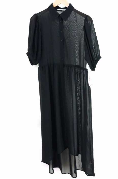 moussy （マウジー） 17ss バルーンスリーブ シフォンドレス レディース ワンピース