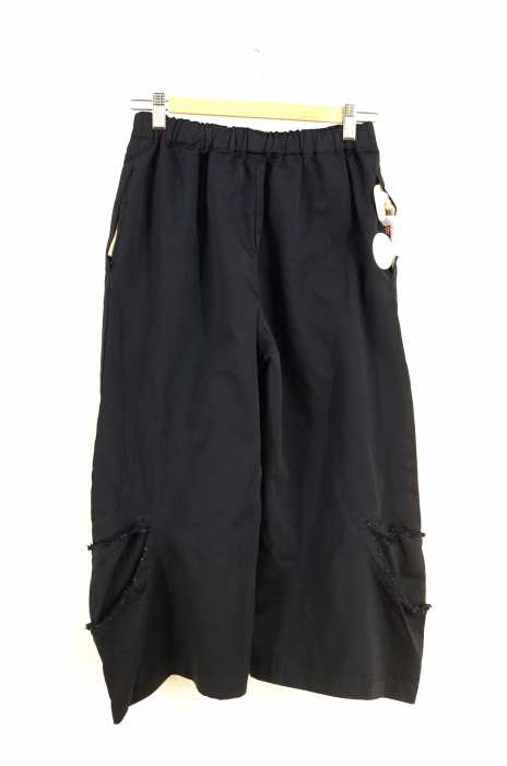COMME des GARCONS （コムデギャルソン） AD2017 17aw 製品染めポリエステル裁断加工ワイドパンツ レディース パンツ