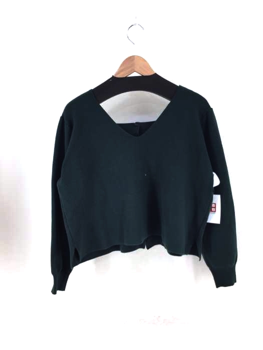 AMERI(アメリ) バックボタン Vネックニット レディース トップス