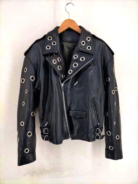 USED古着（ユーズドフルギ） 本革 ダブルライダースジャケット メンズ アウター
