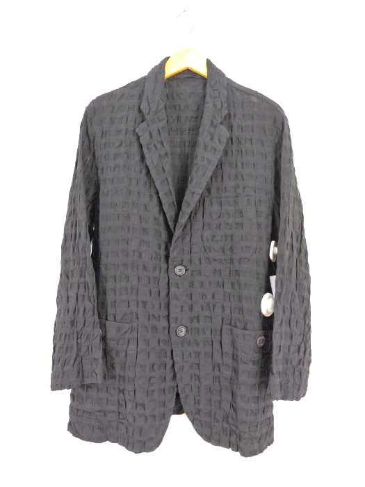ISSEY MIYAKE MEN(イッセイミヤケメン) 19SS コットンリネンチェック柄2Bテーラードジャケット メンズ アウター