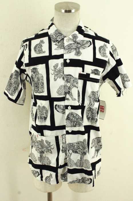 Engineered Garments Intermediates エンジニアードガーメンツ アニマル柄半袖シャツ メンズ トップス ブランド古着買取販売バズストア