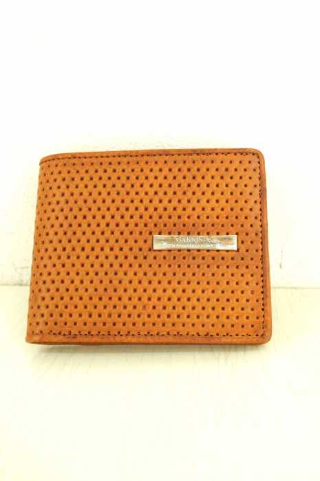 GARNI （ガルニ） Mesh Fold Wallet メッシュ型押しレザーウォレット　二つ折り財布 メンズ 財布・ケース