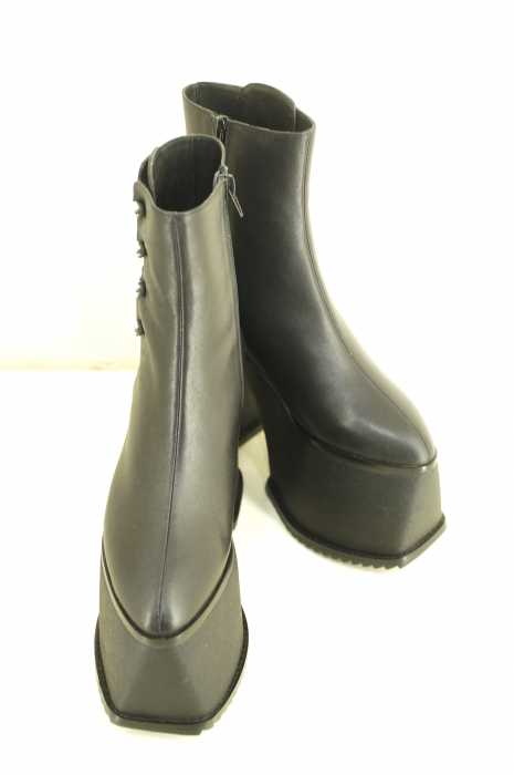 Pameo Pose （パメオポーズ） PIERCED ANKLE BOOTS アンクルブーツ