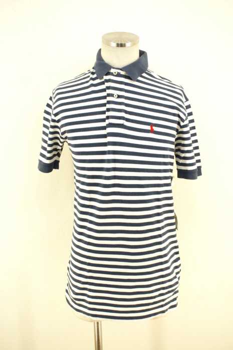 Polo by RALPH LAUREN （ポロバイラルフローレン） ポニー刺繍ボーダー柄ポロシャツ メンズ トップス