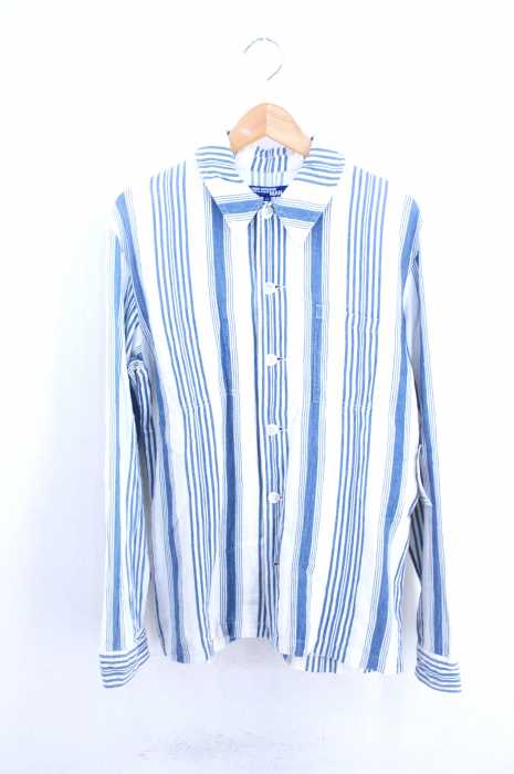 JUNYA WATANABE COMME des GARCONS MAN（ジュンヤワタナベコムデギャルソンマン） AD2007 08SS マルチストライプ柄  コットンカバーオール メンズ アウター