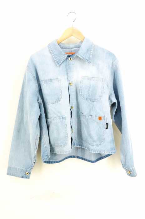 UNIVERSAL OVERALL × JACK & MARIE(ユニバーサルオーバーオール ジャックアンドマリー) デニムショートカバーオール レディース アウター
