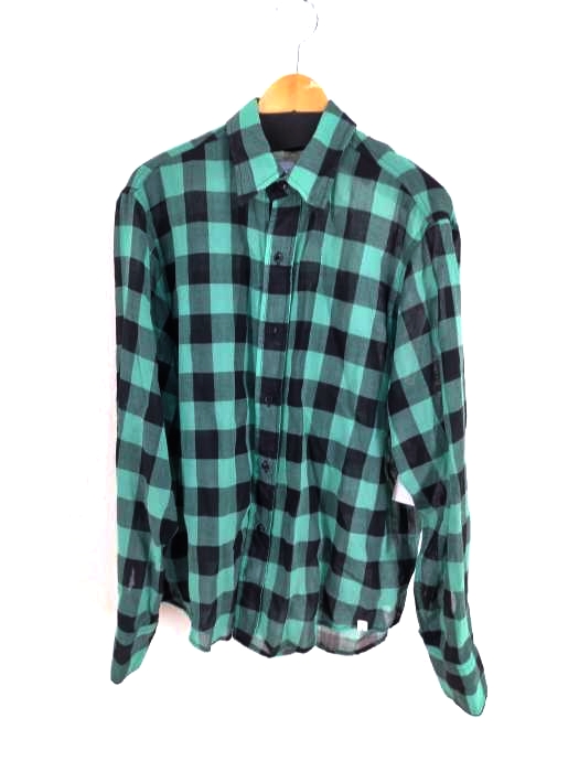 FACETASM(ファセッタズム) BLOCK CHECK GREEN メンズ トップス