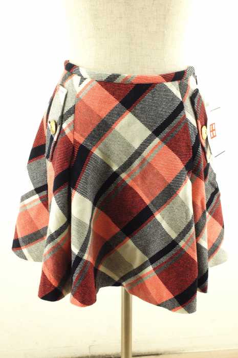 BURBERRY BLUE LABEL (バーバリーブルーレーベル) ウール混チェック柄スカート レディース スカート