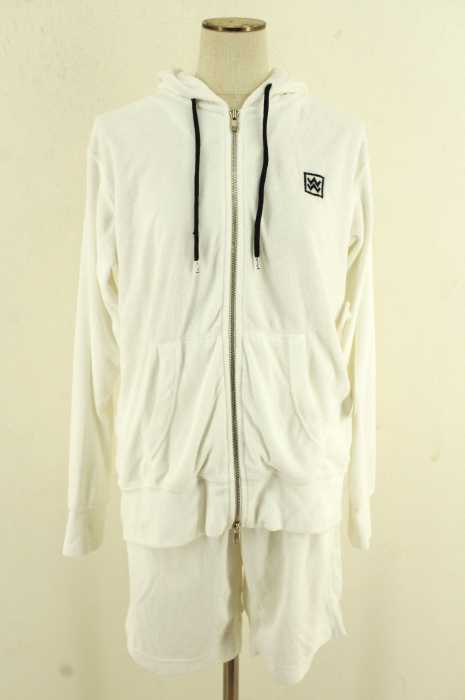 ABAHOUSE × champion(アバハウス×チャンピオン) パイル地セットアップ ジップアップパーカー ショートパンツ メンズ セットアップ