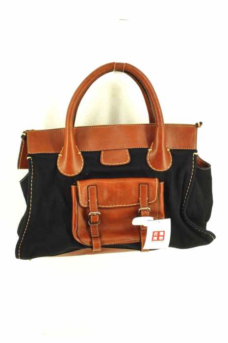 Chloe （クロエ） レザー切替　ハンド メンズ バッグ