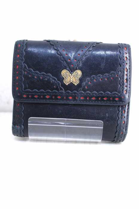 ANNA SUI (アナスイ) がま口レザーウォレット レディース 財布・ケース