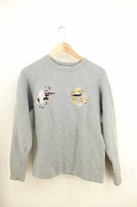 テイラー東洋 × BEAMS BOY(テイラートウヨウ ビームスボーイ) スカ刺繍ラグランスリーブスウェット レディース トップス