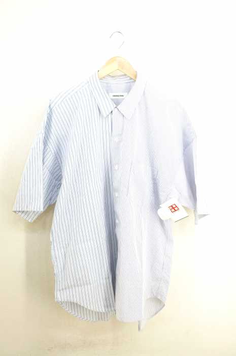 MONKEY TIME （モンキータイム） STRIPE PANEL OVERSIZED REG SS/シャツ メンズ トップス