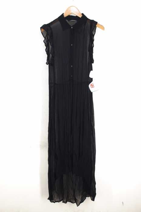 ZARA WOMAN （ザラ ウーマン） オーガンジーノースリーブシャルワンピース レディース ワンピース