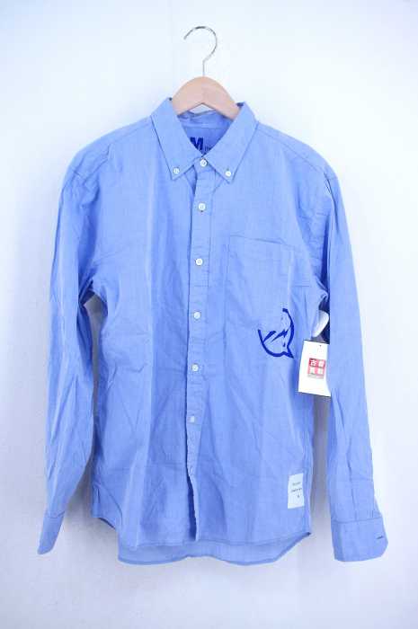 DENIM BYVANQUISH&FRAGMENT（デニムバイヴァンキッシュアンドフラグメント） プリント シャンブレーボタンシャツ メンズ トップス