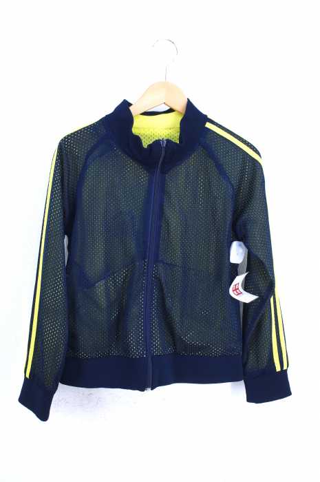 adidas （アディダス） アーチロゴプリント リバーシブル メッシュジップアップトラックジャケット レディース トップス