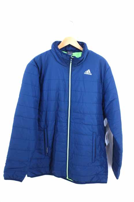 adidas (アディダス) ロゴプリントジップアップ中綿ジャケット メンズ アウター