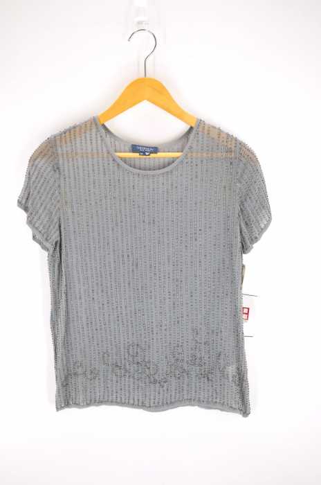 GRYPHON(グリフォン) 装飾シースルーシルクTシャツ レディース トップス