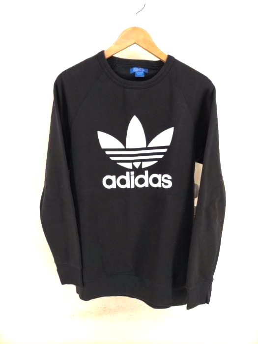 adidas（アディダス） ロゴプリント クルーネックスウェット メンズ トップス