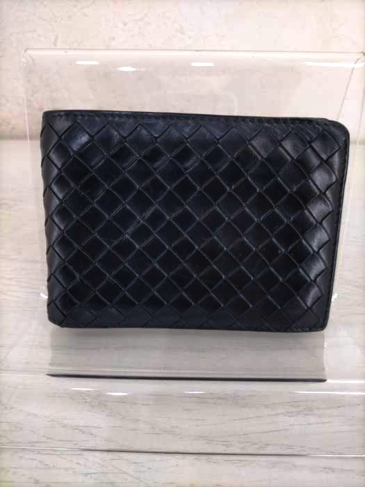 BOTTEGA VENETA（ボッテガヴェネタ） イタリア製 編み込み二つ折り財布 メンズ 財布・ケース