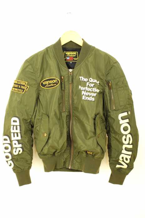 VANSON （バンソン） NYLON JACKETS ワッペンフライトジャケット メンズ アウター