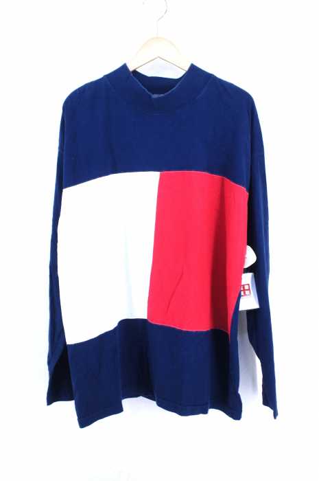 tommy jeans（トミージーンズ） 90S パネル切替モックネックトップス メンズ トップス