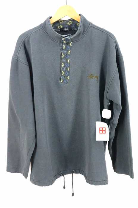 STUSSY （ステューシー） 80s ロゴ刺繍スナップボタンスウェット メンズ トップス