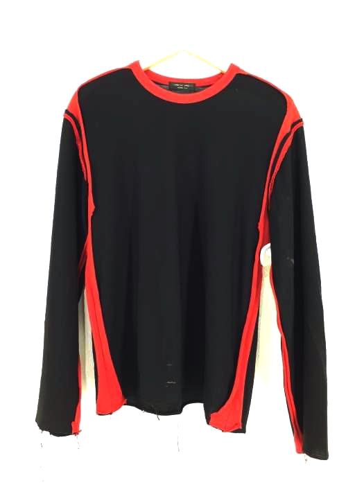 COMME des GARCONS HOMME PLUS（コムデギャルソンオムプリュス） AD2002 カットオフ切替ウールニット メンズ トップス