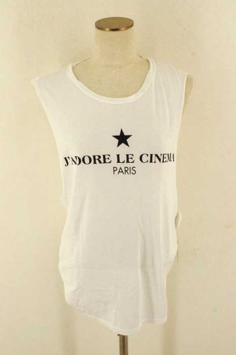 J'ADORE LE CINEMA JE VIS AVEC CINEMA() 14ss プリントノースリーブカットソー レディース トップス