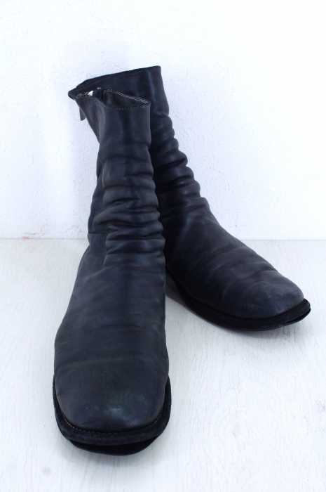 GUIDI (グイディ) BACK ZIPPED BOOTS ジップアップロングブーツ メンズ シューズ