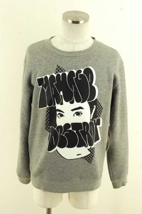 MANAGE DESTROY（） EYES CREW SWAT by KYNE プリントスウェット メンズ トップス
