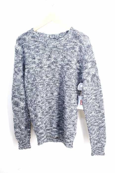 izzue　（） カシミヤ混エルボーパッチニット メンズ トップス
