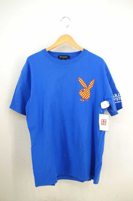 FULL-BK × PLAYBOY(フルビーケープレイボーイ) 市松ラビットヘッドプリントTEE メンズ トップス