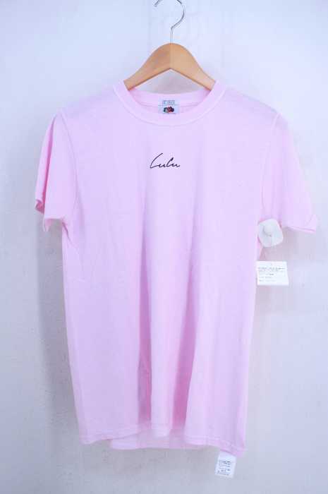 EDIT.FOR LULU × FRUIT OF THE LOOM(エディット フォー ルル フルーツオブザルーム) 別注TEE ロゴプリントクルーネックTee レディース トップス