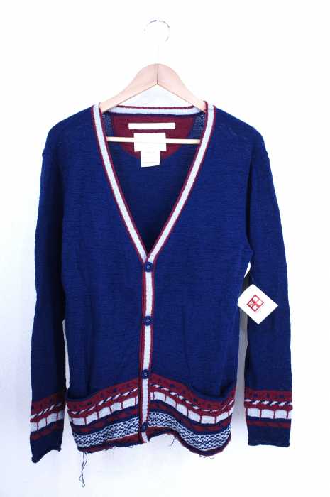 WHITE MOUNTAINEERING(ホワイトマウンテニアリング) Abstract Pattern Jacquuard Knit Cardigan メンズ トップス