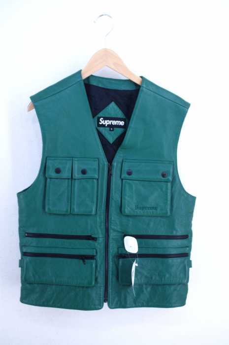 Supreme （シュプリーム） Leather Utility Vest メンズ アウター