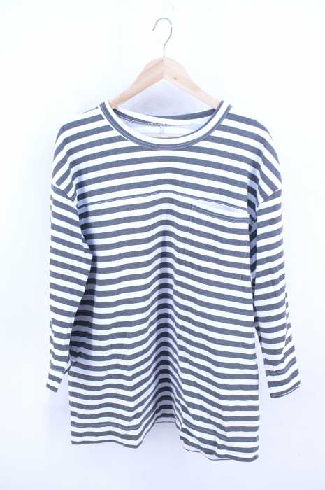 ETHOS（エトス） ボーダーポケットロングスリーブTシャツ メンズ トップス