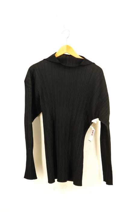 PLEATS PLEASE ISSEY MIYAKE（プリーツプリーズイッセイミヤケ） プリーツ加工モックネックカットソー レディース トップス