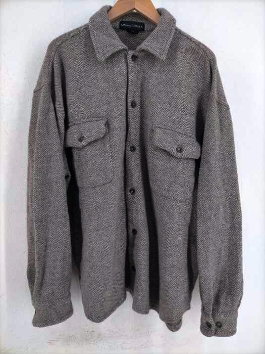 BANANA REPUBLIC(バナナリパブリック) 90s ヘリンボーン フラップポケットシャツ メンズ トップス
