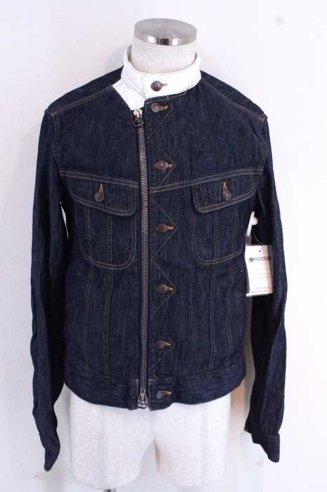 MIHARA YASUHIRO（ミハラヤスヒロ） 12SS　レザー切替デニムジャケット メンズ アウター