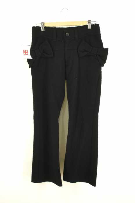 JUNYA WATANABE COMME des GARCONS （ジュンヤワタナベコムデギャルソン） AD2003 リボンクロップドウールパンツ レディース パンツ