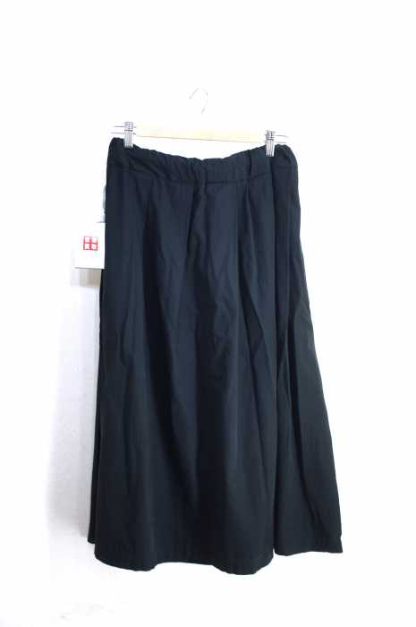 NO CONTROL AIR（ノーコントロールエアー） Hard twisted cotton twill Flare long skirt プリーツロングスカート レディース スカート