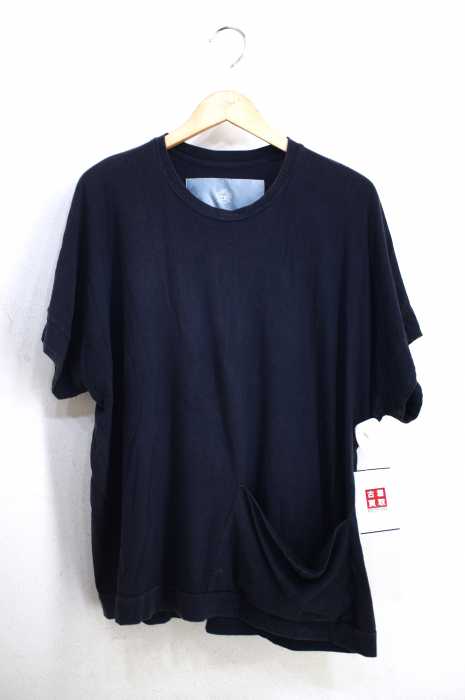 Dulcamara（ドゥルカマラ） コットン天竺ビッグポケットワイドドルマンTシャツ メンズ トップス