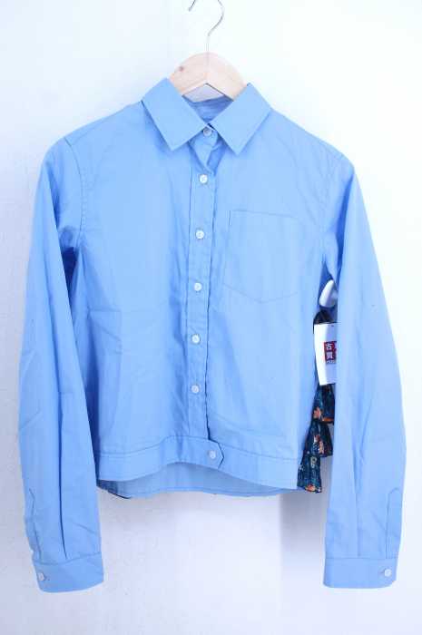 kolor（カラー） 19SS ボタニカル柄フリル装飾 ボックスシルエットコットンボタンシャツ レディース トップス