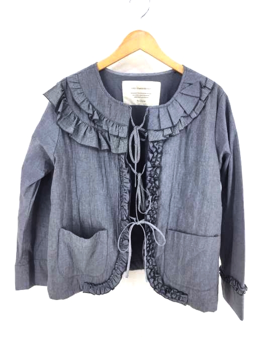 BEAMS BOY(ビームスボーイ) 18AW リボンノーカラーシャツジャケット レディース アウター