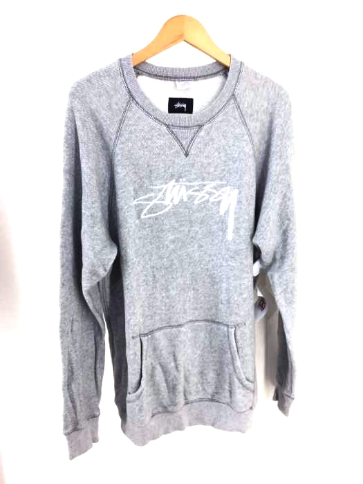 Stussy（ステューシー） ロゴ刺繍　クルーネックスウェット メンズ トップス